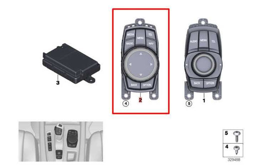 2014-2018 BMW X5 xDrive35i 3.0L AWD Multimedia Controller Control Switch Touch - Alshned Auto Parts