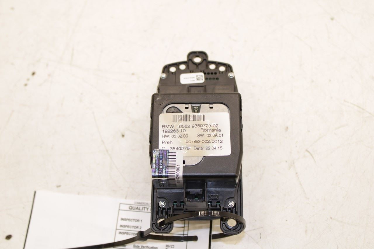 11-17 BMW X3 xDrive28i 2.0L Center Console Media Control Switch 65-82-9-350-723 - Alshned Auto Parts