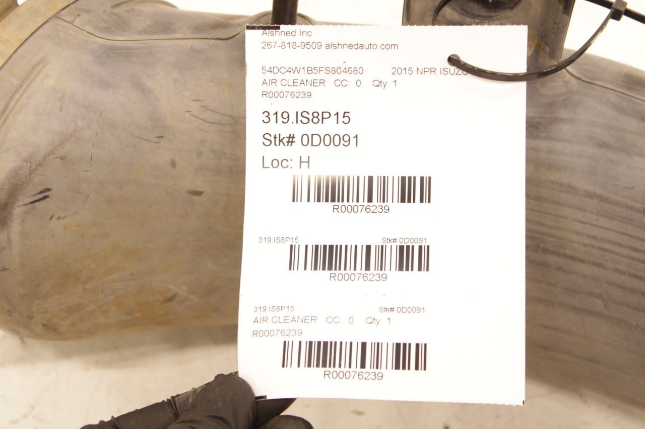 12-20 Isuzu NPR HD 6.0L RWD Air Intake Cleaner Duct Tube Hose 8-98011-751-0 OEM - Alshned Auto Parts