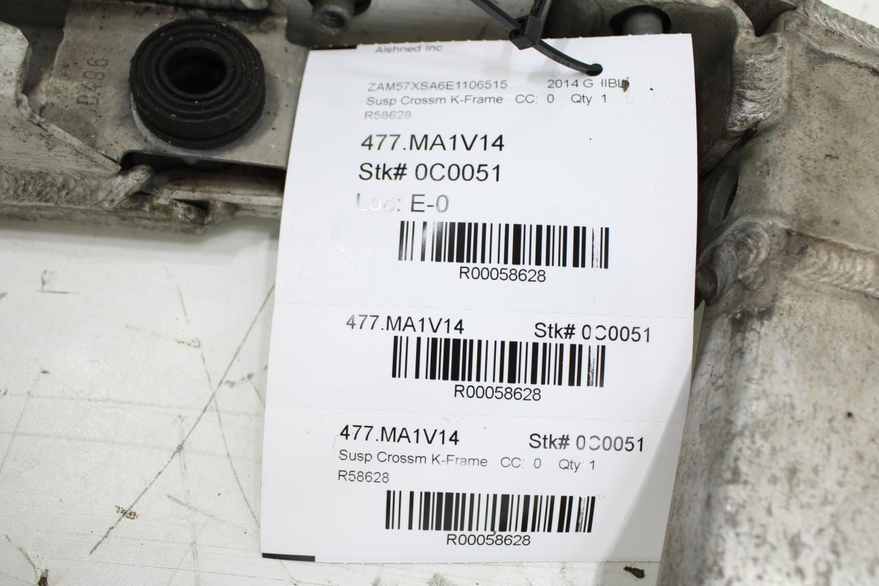 14-20 Maserati Ghibli RWD FR 3rd Load Bar Rail Subframe Reinforcement 670009989 - Alshned Auto Parts