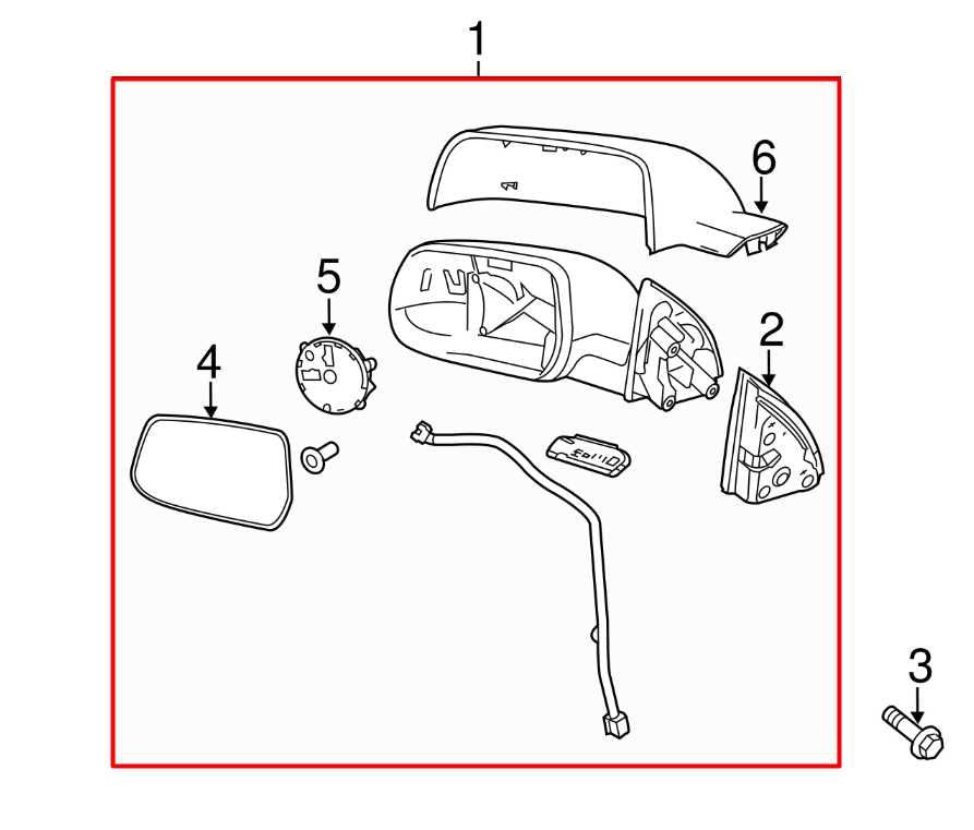2010-2011 GMC Terrain SLE1 2.4L Driver Left Side Rear View Mirror 20858744 OEM - Alshned Auto Parts
