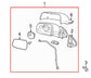 2010-2011 GMC Terrain SLE1 2.4L Driver Left Side Rear View Mirror 20858744 OEM - Alshned Auto Parts