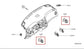 2014-2020 Infiniti QX60 Front Right and Left Side Dash Outer Air Vent Grille1