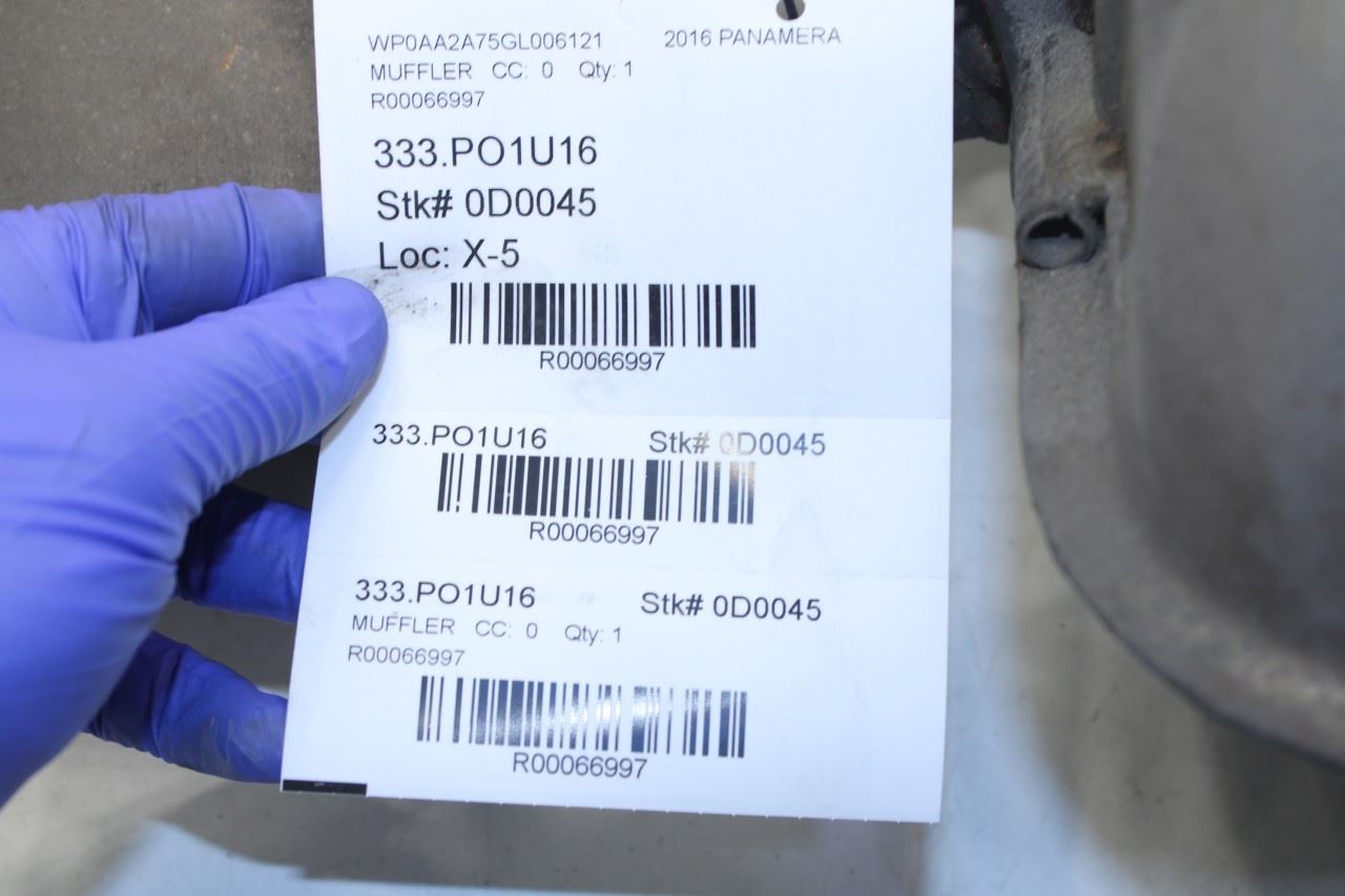 2014-2016 Porsche Panamera 4 3.6L Rear Right Exhaust System Muffler with Tip - Alshned Auto Parts