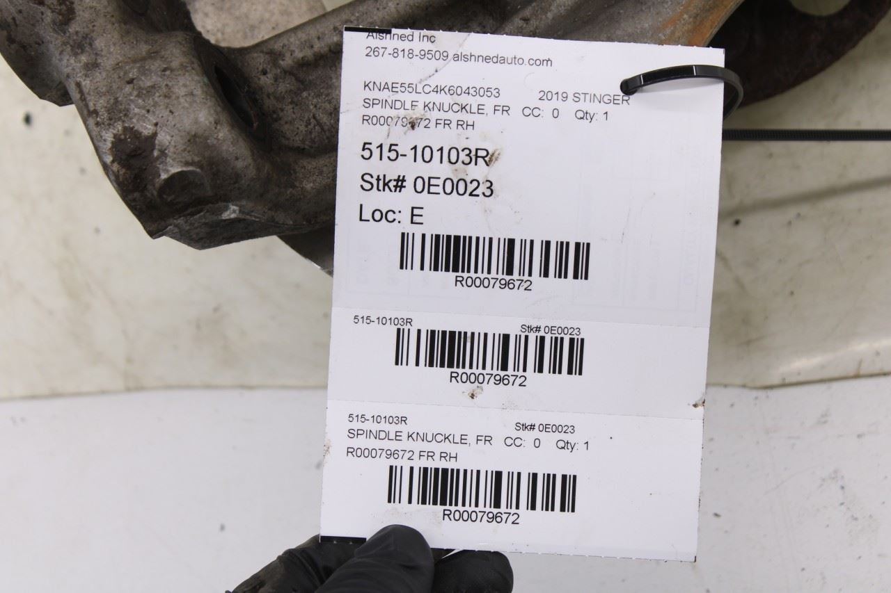 2018-2023 KIA Stinger GT2 AWD Front Right Passenger Side Spindle Knuckle Hub - Alshned Auto Parts