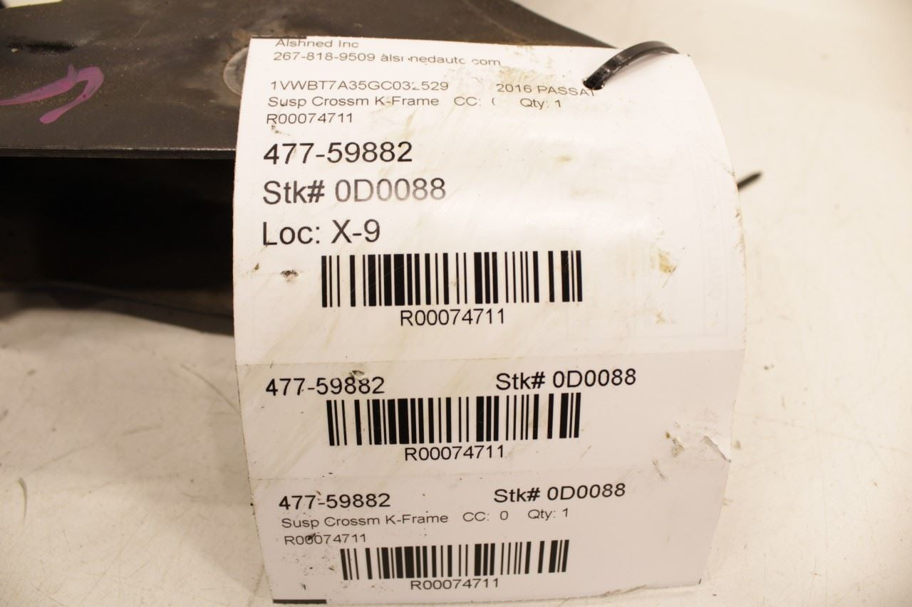 2012-2022 Volkswagen Passat SE FWD Front Crossmember Subframe 5C0199313T OEM - Alshned Auto Parts