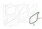 2011-25 Mitsubishi Outlander Sport SE Front Left Side Door Weatherstrip On Body1