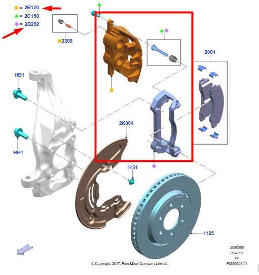 18-21 Ford Expedition Front Left Driver Side Brake Disc Caliper JL1Z-2B121-A OEM - Alshned Auto Parts