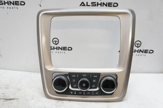 13-17 GMC Acadia Denali 3.6L AC Heater Temperature Climate Control w/ Trim Bezel - Alshned Auto Parts