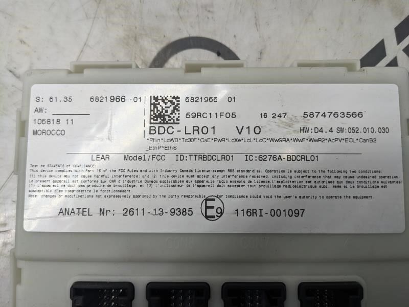 2016-2017 Mini Cooper Clubman 1.5L AWD Body Domain Control Module BCM BCU BDC4