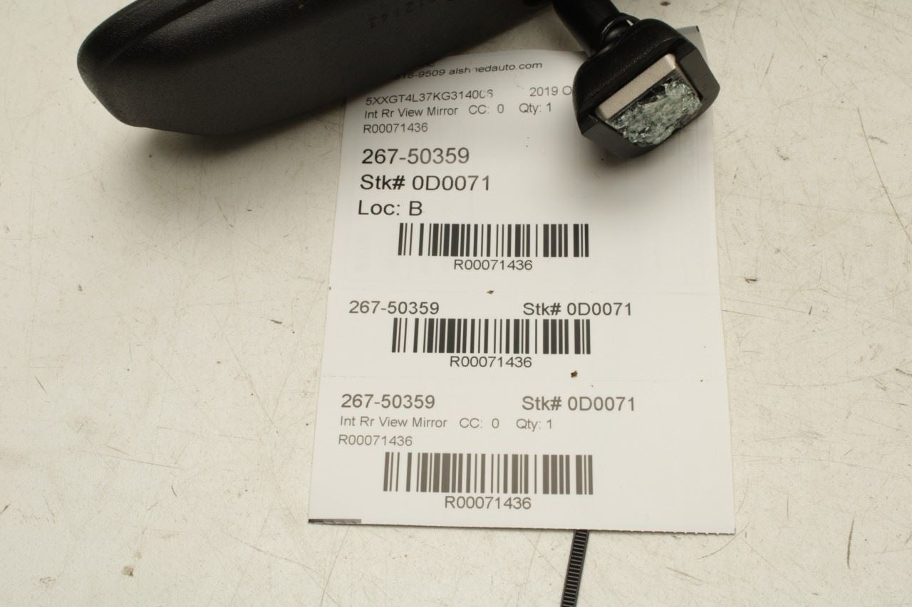 2012-2020 Kia Optima LX Interior Inside Rear View Mirror 85101-3X100 OEM - Alshned Auto Parts