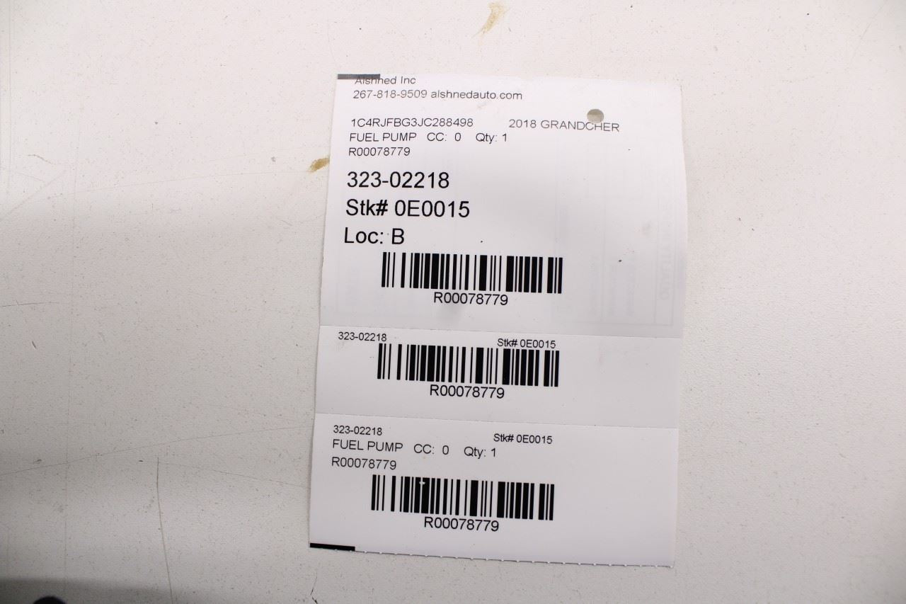 16-22 Jeep Grand Cherokee Limited 3.6L In Tank Fuel Pump Assembly 68250900AA OEM - Alshned Auto Parts