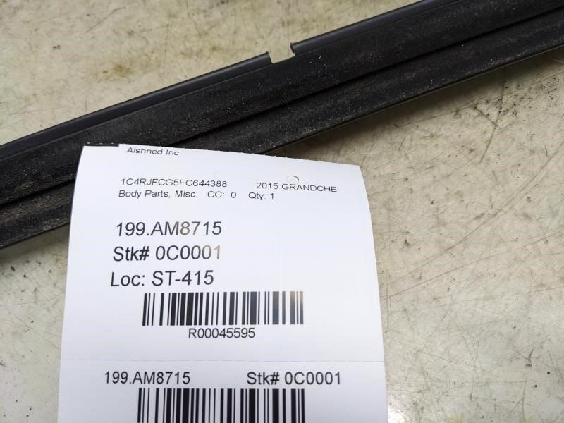 2015 Jeep Grand Cherokee Rear Right Side Door Window Belt Molding 55399292AE OEM - Alshned Auto Parts