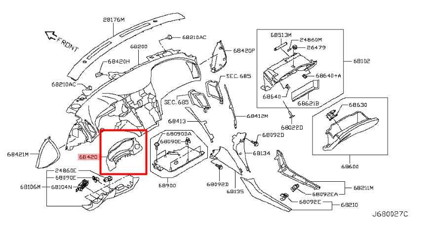 2014-23 Infiniti Q50 Luxe Speed Instrument Cluster Trim Bezel w/ Ignition Button - Alshned Auto Parts