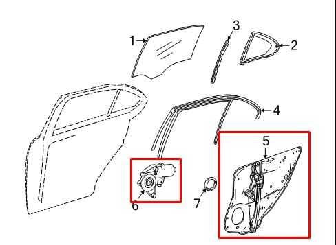 08-14 Mercedes-Benz C350 Sport RR RH Door Window Regulator w/ Carrier and Motor - Alshned Auto Parts