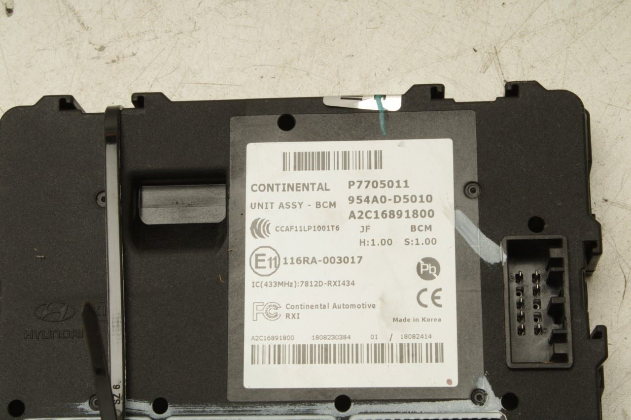2019-2020 Kia Optima LX Body Computer Control Module BCM BCU 954A0-D5010 OEM - Alshned Auto Parts