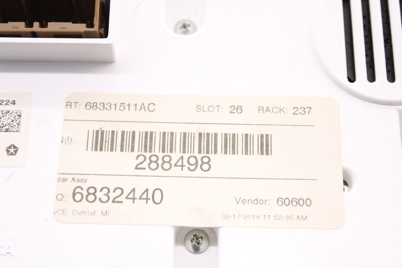 2018 Jeep Grand Cherokee Limited 3.6L Speed Gauge Instrument Cluster 73K Mileage - Alshned Auto Parts