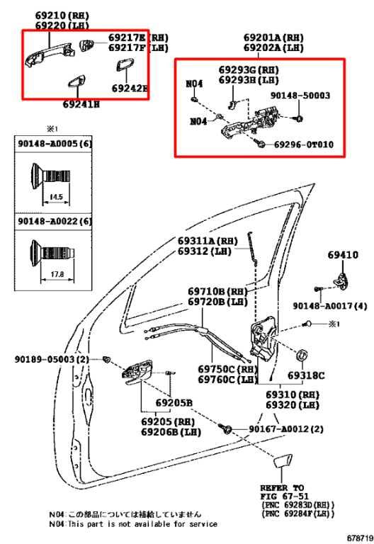 2015-2023 Toyota Tacoma SR5 3.5L 4WD Front Driver Left Side Door Exterior Handle - Alshned Auto Parts