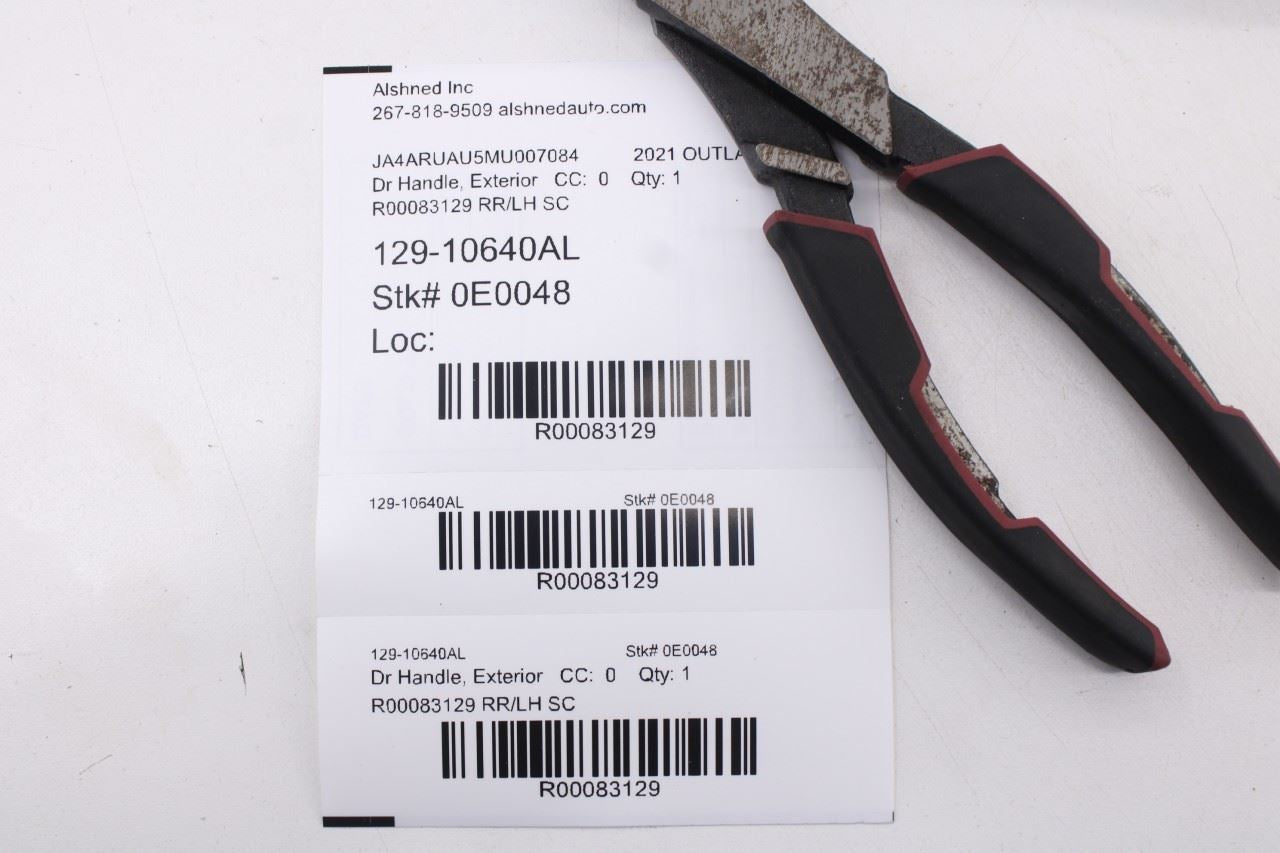 2018-25 Mitsubishi Outlander Sport SE Rear Driver Left Side Door Exterior Handle - Alshned Auto Parts