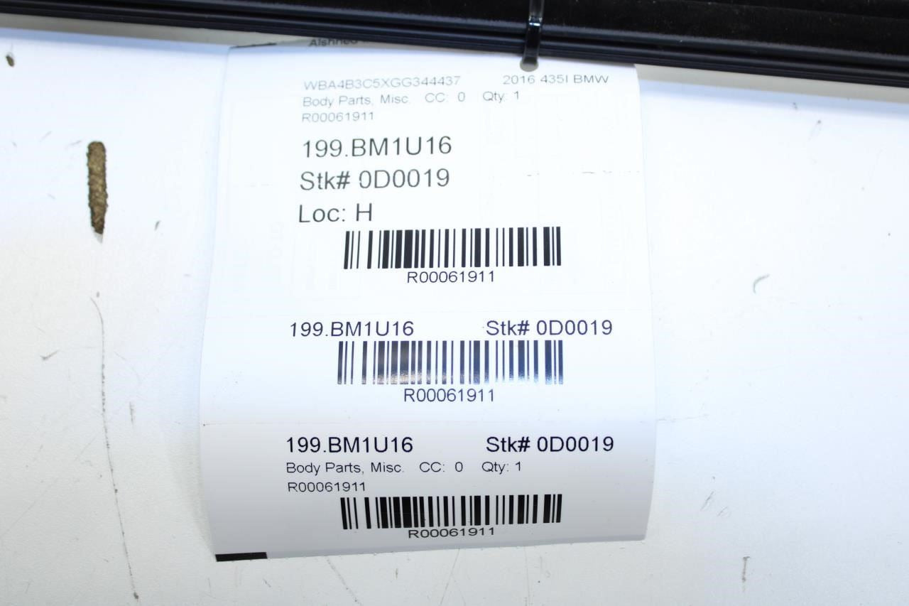 2015-2016 BMW 435i Gran Coupe Rear Left Door Outer Belt Molding 51-35-7-310-197 - Alshned Auto Parts