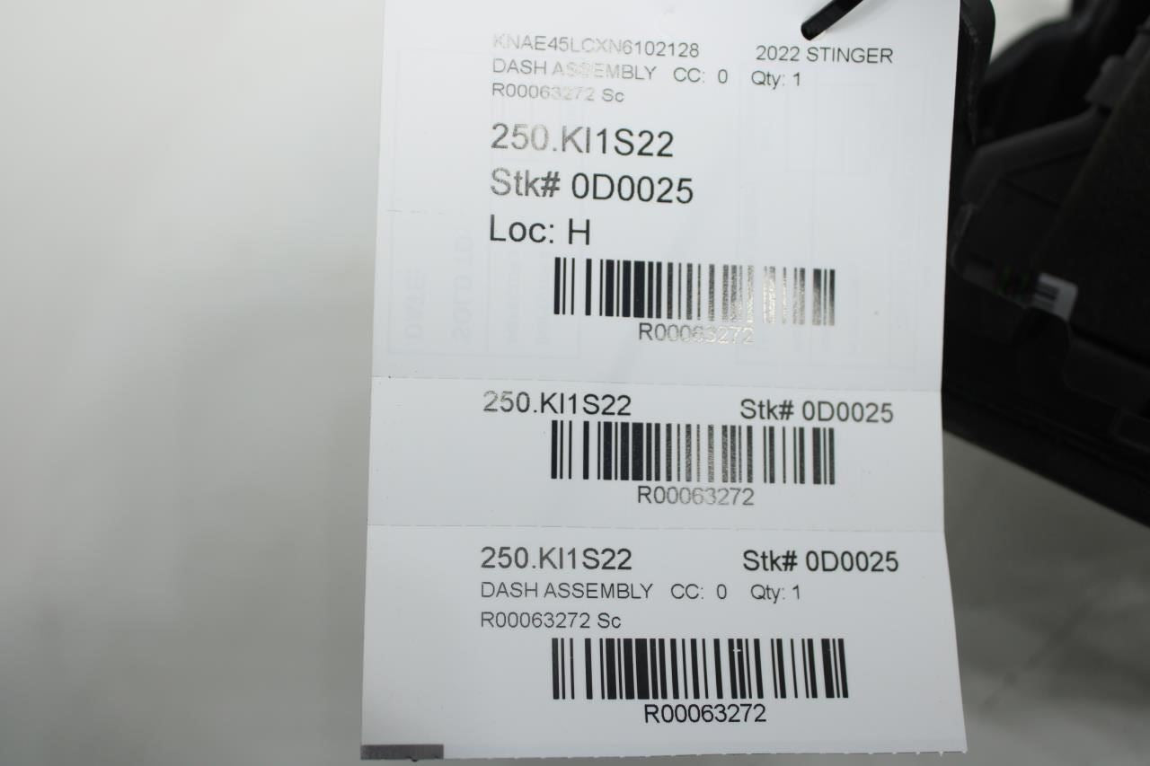 2018-2023 Kia Stinger GT1 Dashboard Instrument Panel 84710-J5000WK OEM - Alshned Auto Parts