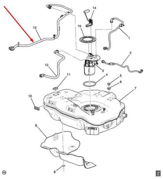 18-19 Chevrolet Equinox Gmc Terrain 1.5L Fuel Tank Fuel Pump Module Wire Harness - Alshned Auto Parts