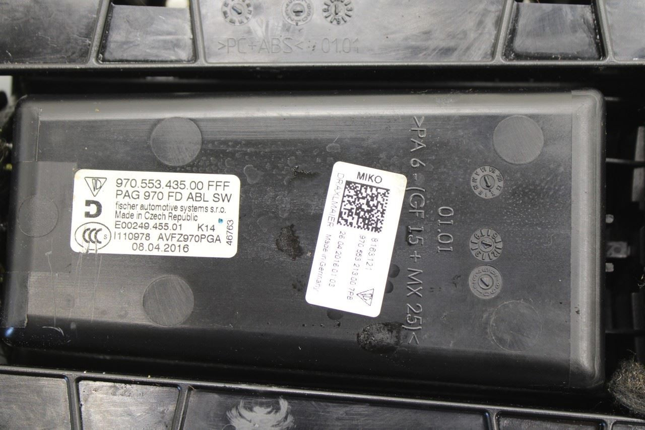 2010-16 Porsche Panamera 4 3.6L Rear 2nd Row Center Console Storage Compartment - Alshned Auto Parts