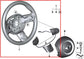 07-13 Mini Cooper 1.6L Steering Wheel Leather w/ Control Buttons 32-30-6-794-6241