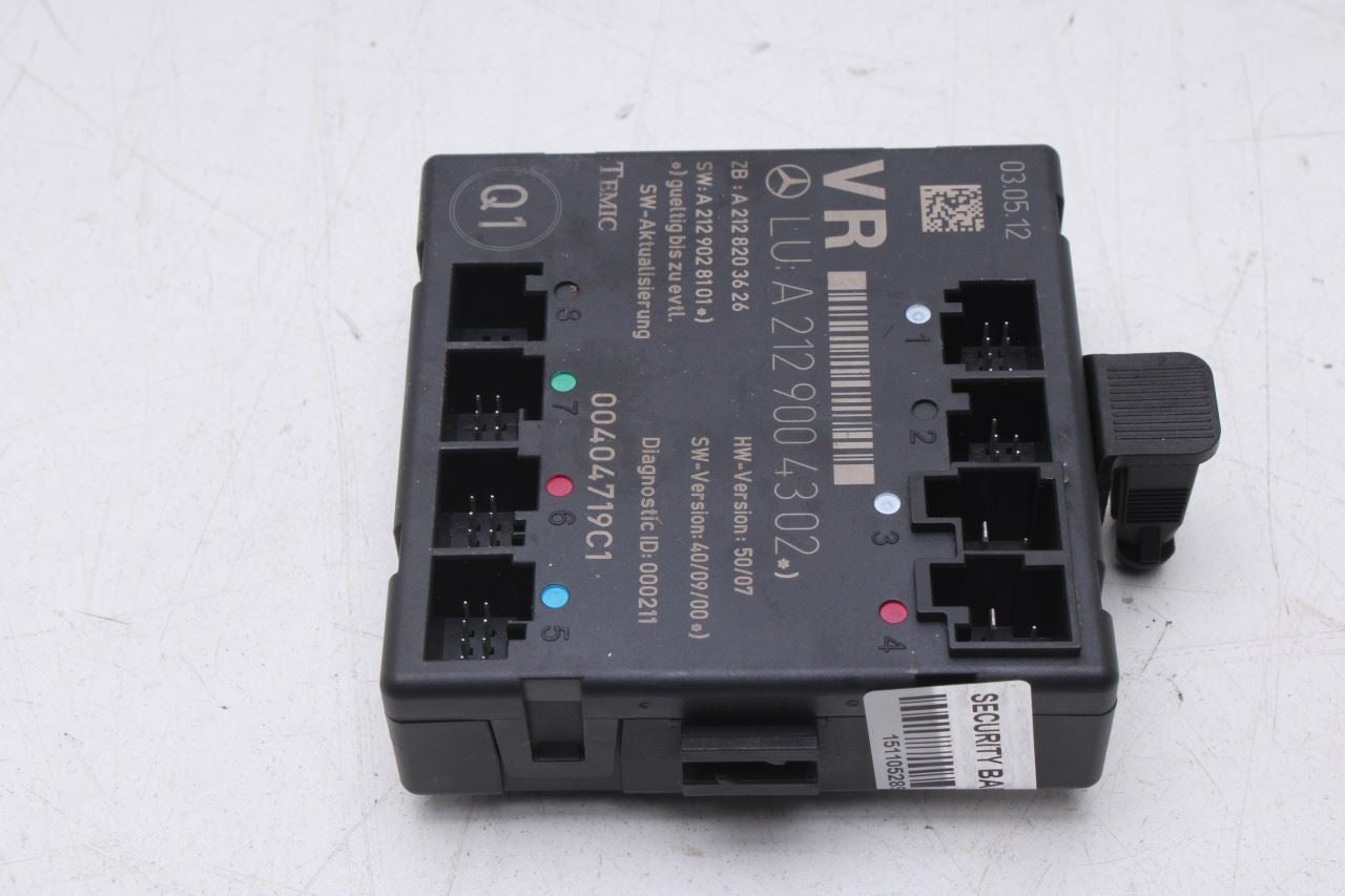 2010-2016 Mercedes-Benz E350 Sport 4MATIC Front Right Side Door Control Module - Alshned Auto Parts