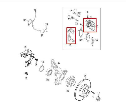 2015-22 RAM Promaster City Front Left Driver Side Brake Disc Caliper 68211483AA - Alshned Auto Parts