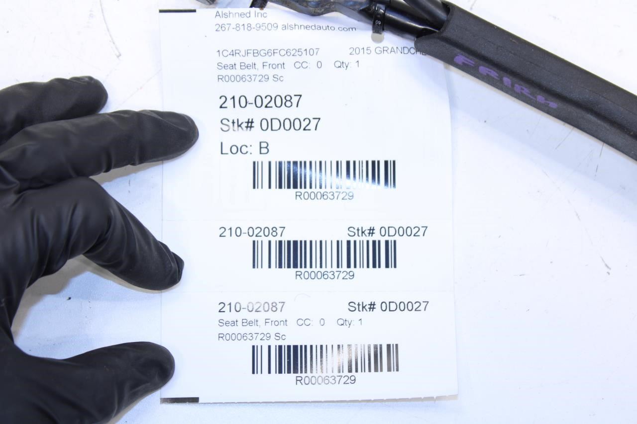 14-18 Jeep Grand Cherokee Limited Front RH or LH Seat Belt Buckle 1VL12DX9AB OEM - Alshned Auto Parts