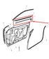 08-14 Dodge Challenger Front Right Door Belt Weatherstrip Pair 55399122AF *ReaD* - Alshned Auto Parts
