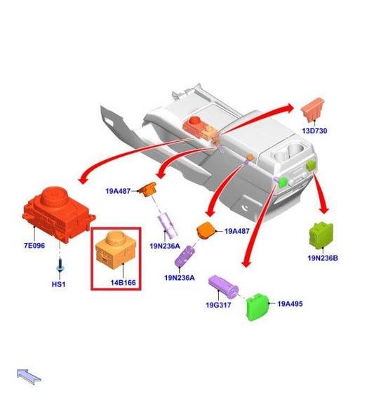 22-24 Ford Expedition MAX XLT 4x4 Center Console Drive Mode Switch NL1T14B596CAW - Alshned Auto Parts