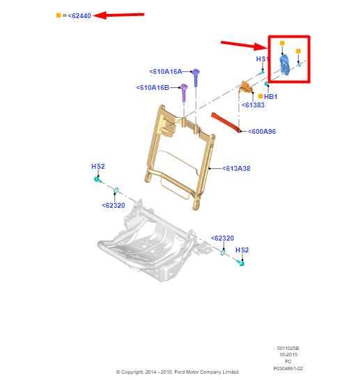 2015-2024 Ford F150 Rear RH Seat Backrest Lock Latch Striker FU5A-9662452-BE OEM - Alshned Auto Parts