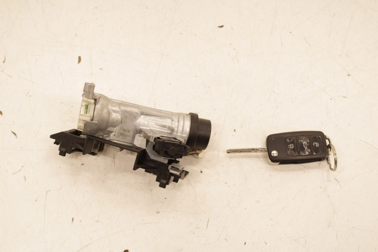 12-21 Volkswagen Passat SE Ignition Switch Lock Cylinder w/ Fob Key Transmitter - Alshned Auto Parts