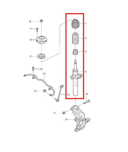 15-18 Volkswagen Jetta Sport FWD Front Right Shock Strut Absorber 5C0-413-031-BB - Alshned Auto Parts