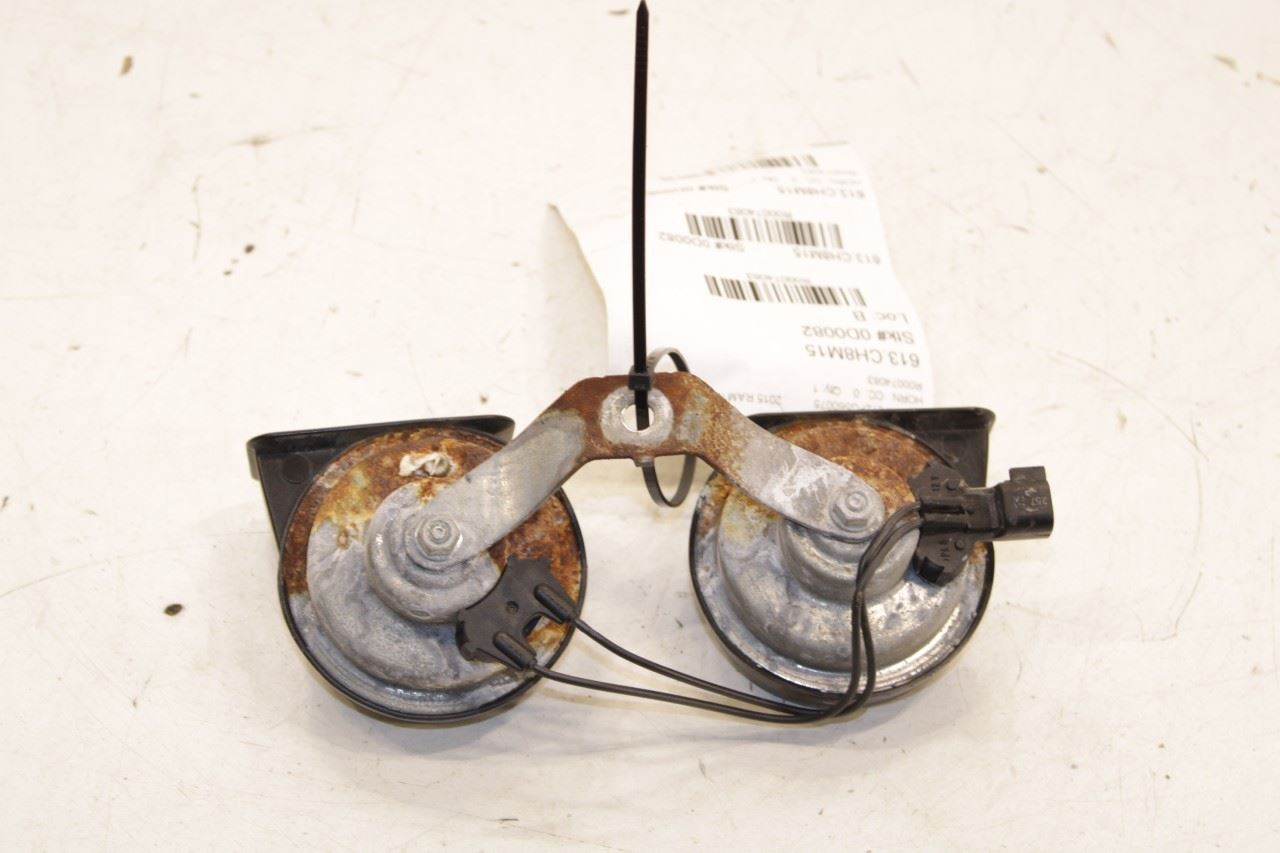 2014-2017 RAM 1500 Big Horn High and Low Note Horn w/ Bracket 68306481AB OEM - Alshned Auto Parts