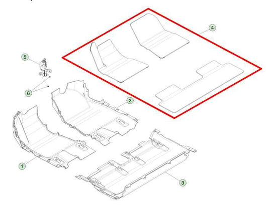 2021-2023 Tesla 3 Front and Rear Right Left Side All Weather Floor Mats Set of 6 - Alshned Auto Parts