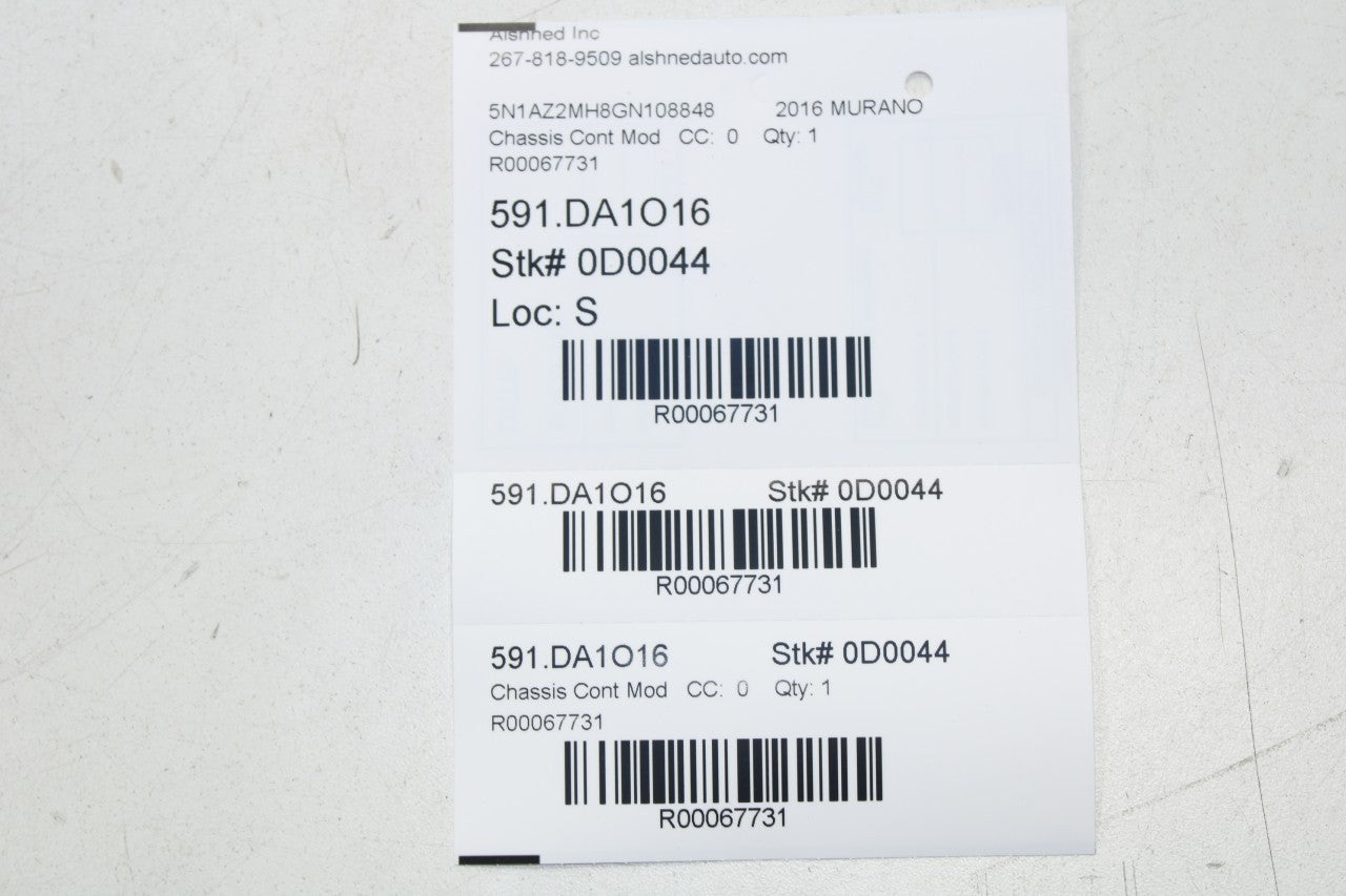 2015-2017 Nissan Murano Platinum Driving Position Control Module 98800-5AA0A OEM - Alshned Auto Parts