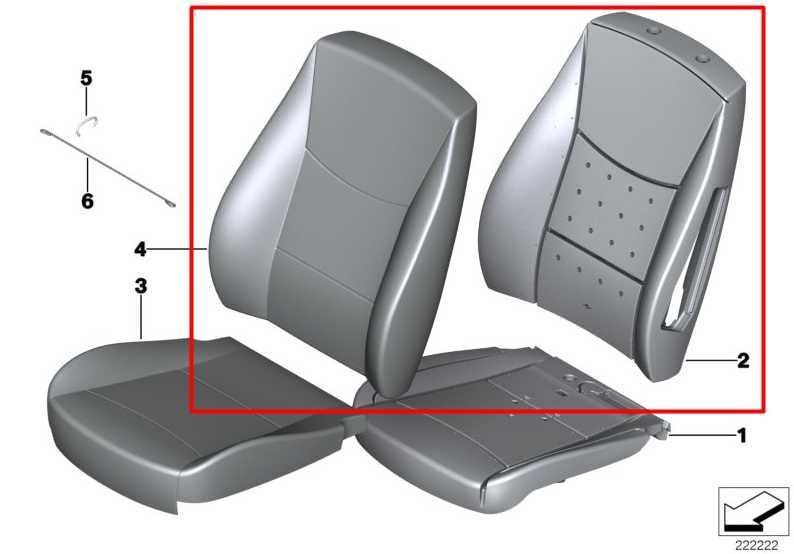 2011-17 BMW X3 xDrive28i Front Seat Passenger Right Side Backrest Upper Cushion - Alshned Auto Parts