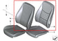 2011-17 BMW X3 xDrive28i Front Seat Passenger Right Side Backrest Upper Cushion - Alshned Auto Parts