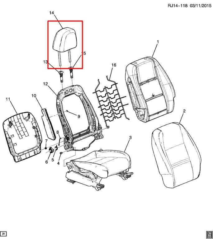 2017-20 Chevrolet Trax 1LT 1.4L Front Seat Right or Left Side Headrest 42477738 - Alshned Auto Parts