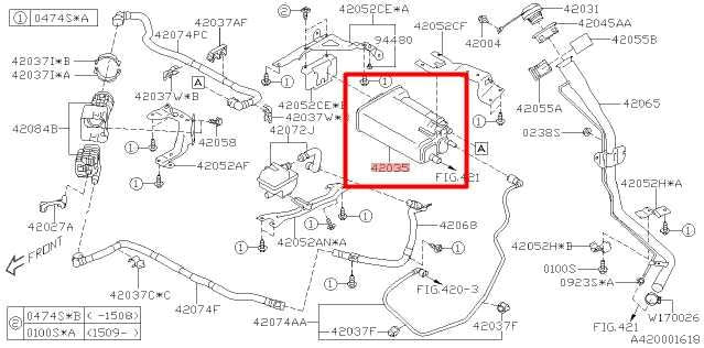 2015-2020 Subaru WRX 2.0L Fuel Vapor Evaporator Emission Canister 42035VA010 OEM - Alshned Auto Parts