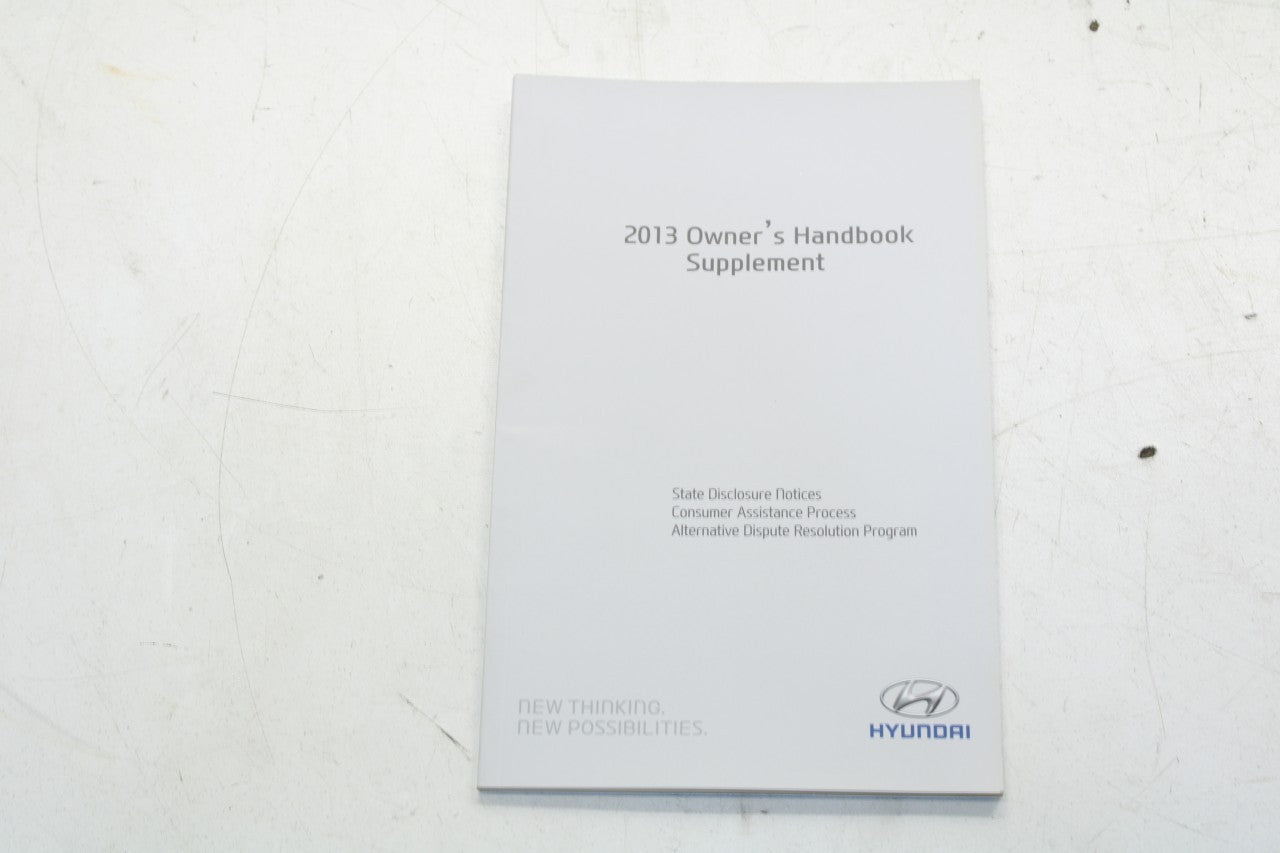 2013 Hyundai Veloster Owners Manual Set with Case D2V0-EU38L OEM - Alshned Auto Parts