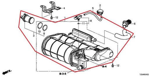2014-2020 Acura MDX w/Tech Pkg 3.5L Fuel Vapor Canister 17011-TZ5-A01 OEM - Alshned Auto Parts