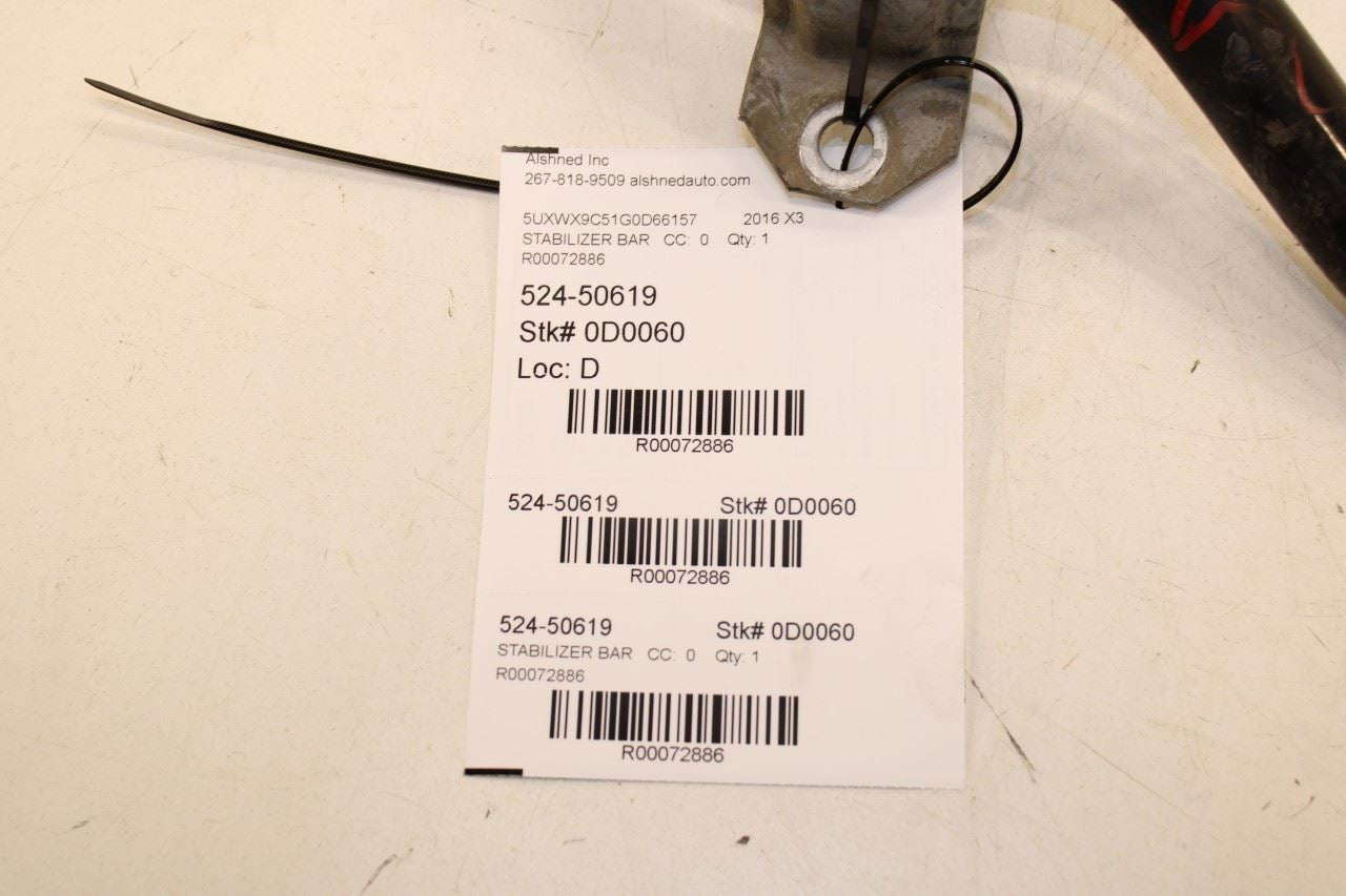 2011-17 BMW X3 xDrive28i 2L AWD Front Stabilizer Sway Anti-Roll Bar 31356788710 - Alshned Auto Parts