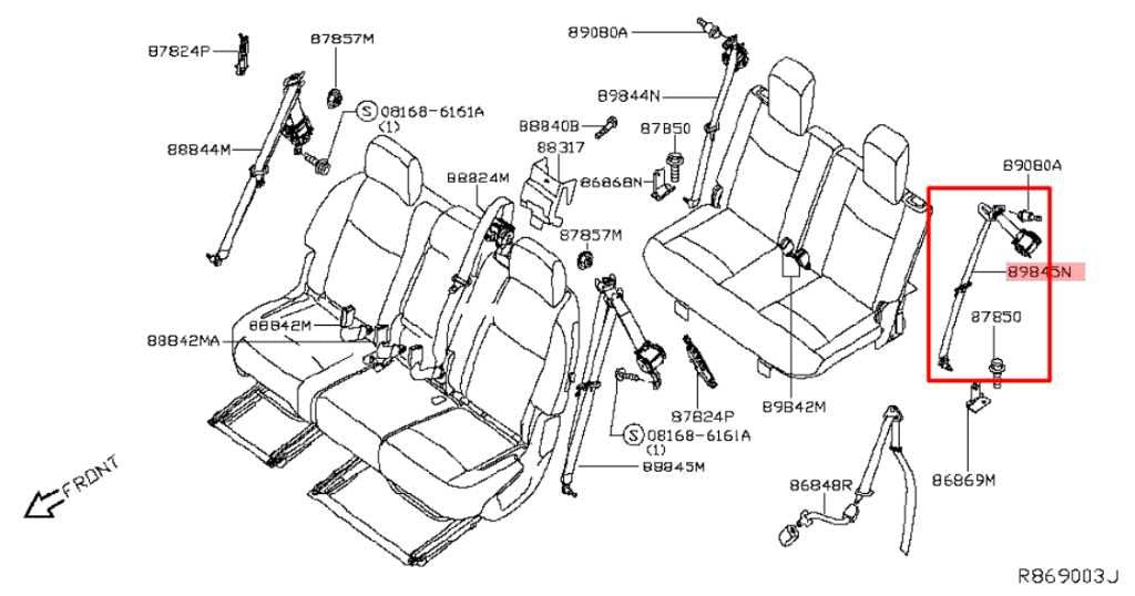 2014-20 Infiniti QX60 3.5L FWD Rear Driver Left Side 3rd Row Seat Belt Retractor - Alshned Auto Parts