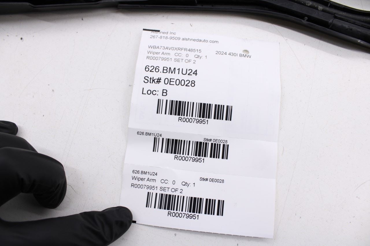 2023-2025 BMW 430i Gran Coupe xDrive Front Left and Right Windshield Wiper Arm - Alshned Auto Parts