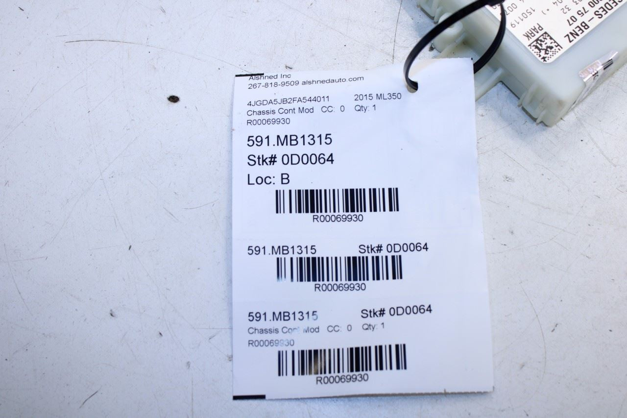 2010-2015 Mercedes-Benz ML350 Park Assist Parktronic Sensor Control Module - Alshned Auto Parts