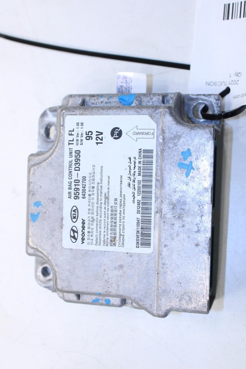 2019-2021 Hyundai Tucson Value Air Bag SRS Restraints Computer Control Module 95910-D3950 OEM - Alshned Auto Parts